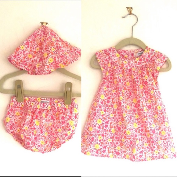 Absorba Other - Absorba Cap Sleeve Trapeze Dress Hat Bloomers